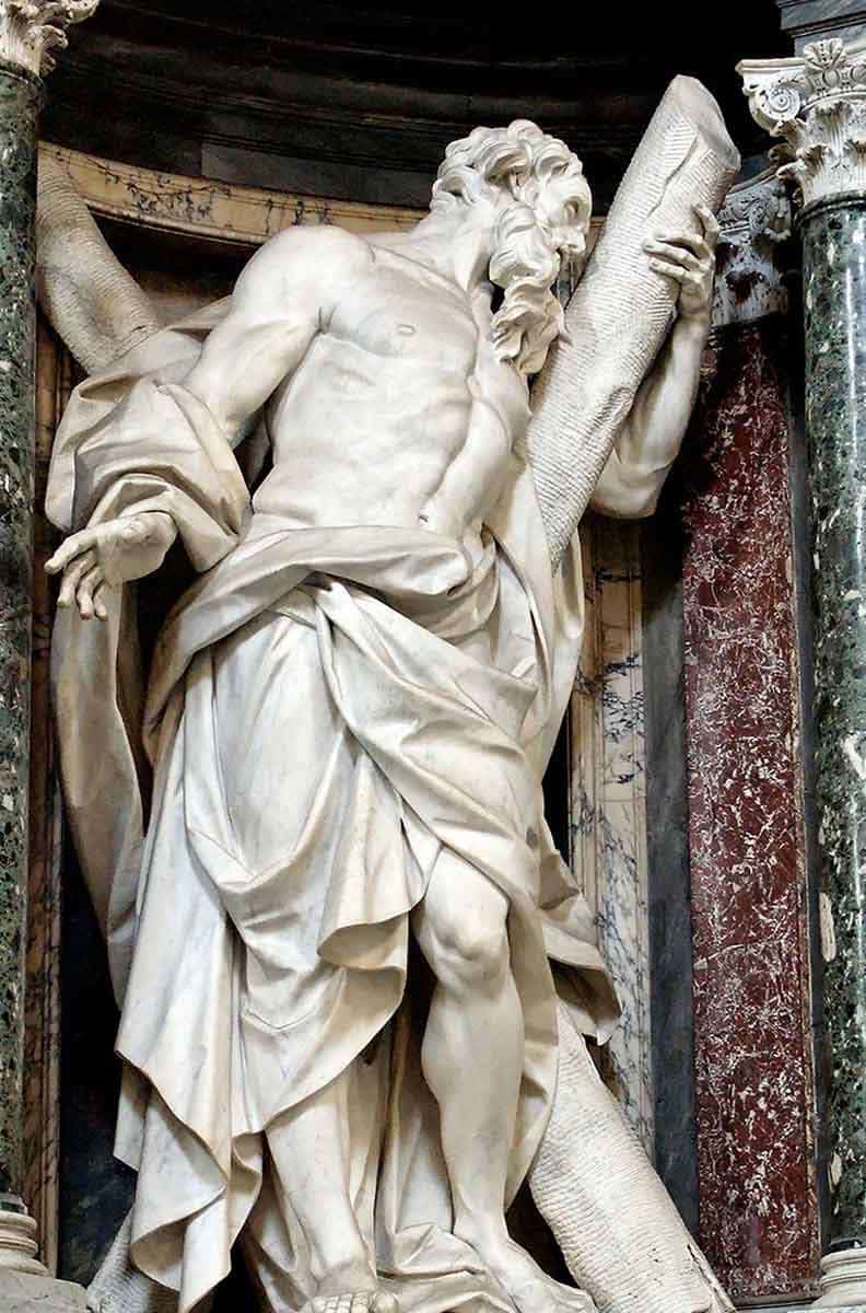 Statue of Andrew, Archbasilica of St. John Lateran by Camillo Rusconi (1713–1715). Source: Wikimedia