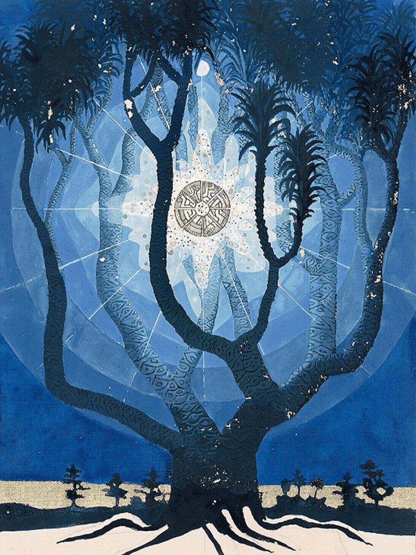 An illustration of the philosophical tree by Carl Jung in The Red Book. Source: C. G. Jung’s Institute of Los Angeles