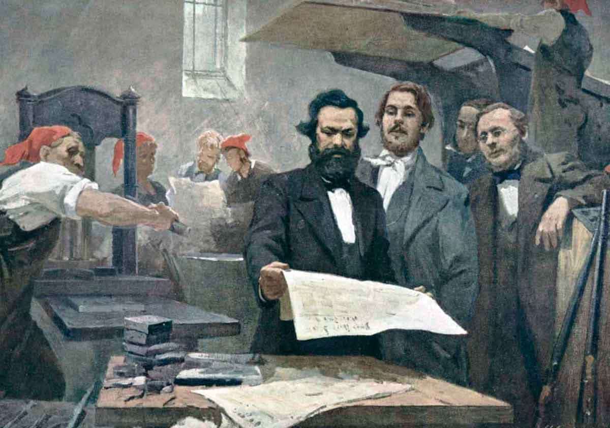 capiro marx and engels painting