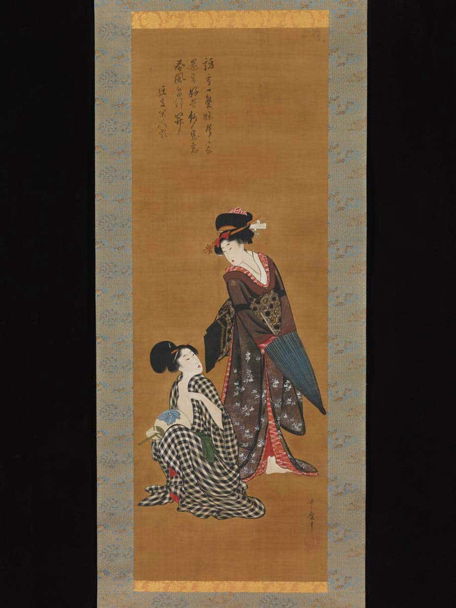 utamaro two beauties