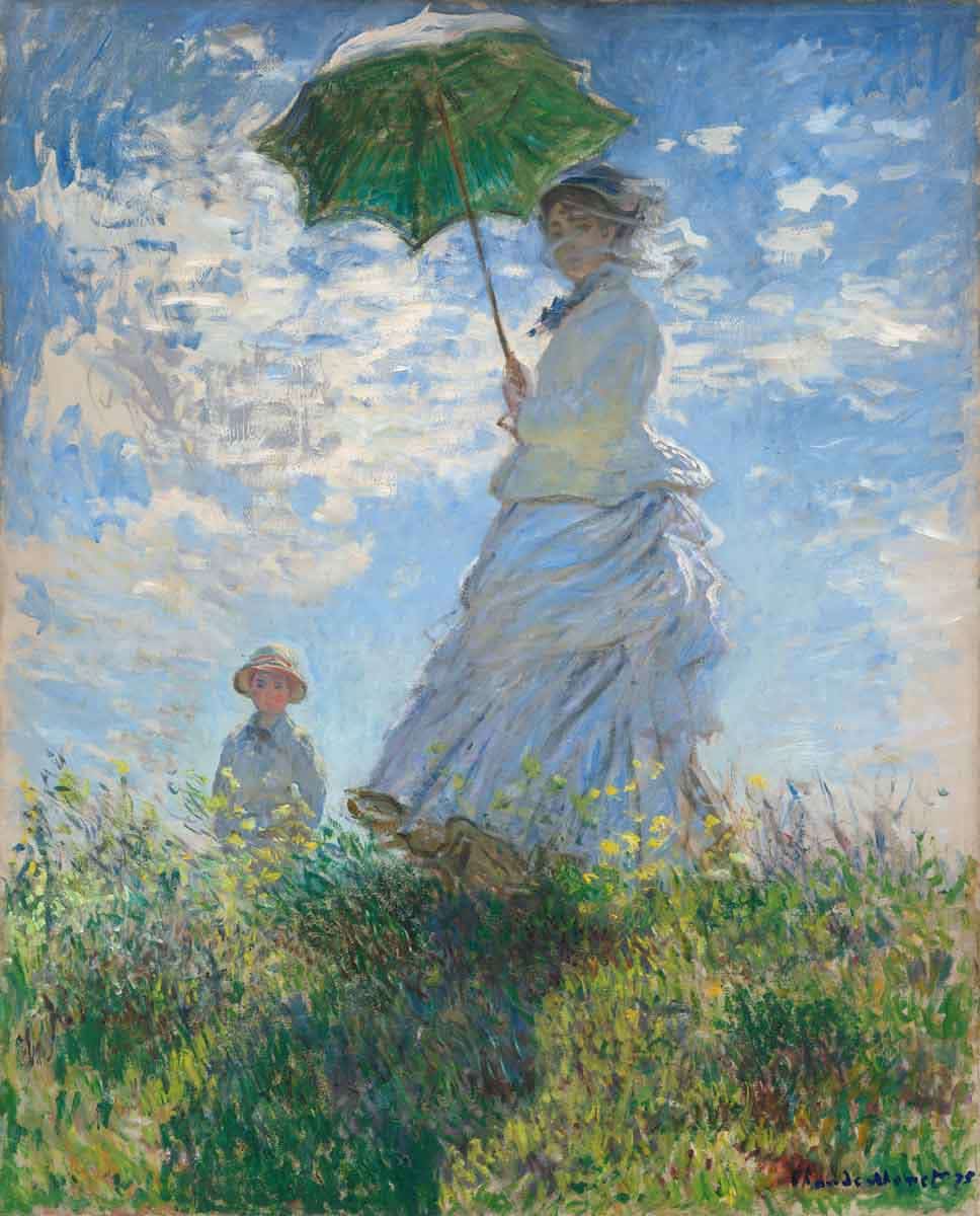 woman with parasol claude monet