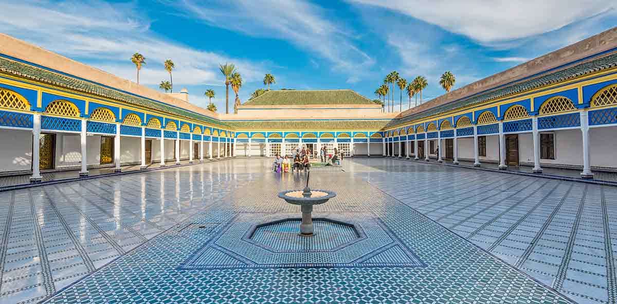 bahia palace courtyard north africa