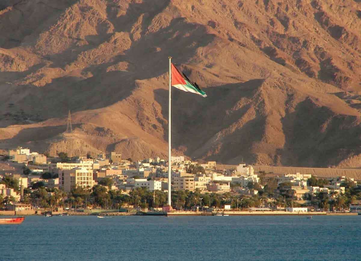 big flag aqaba jordan