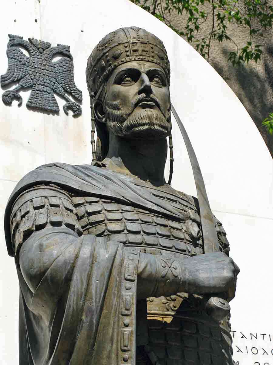 constantine XI Palaiologos statue