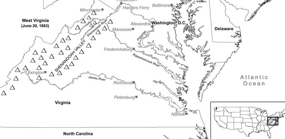 eastern theater civil war map