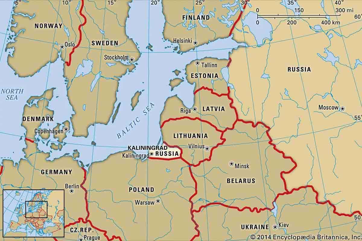 kaliningrad russia map