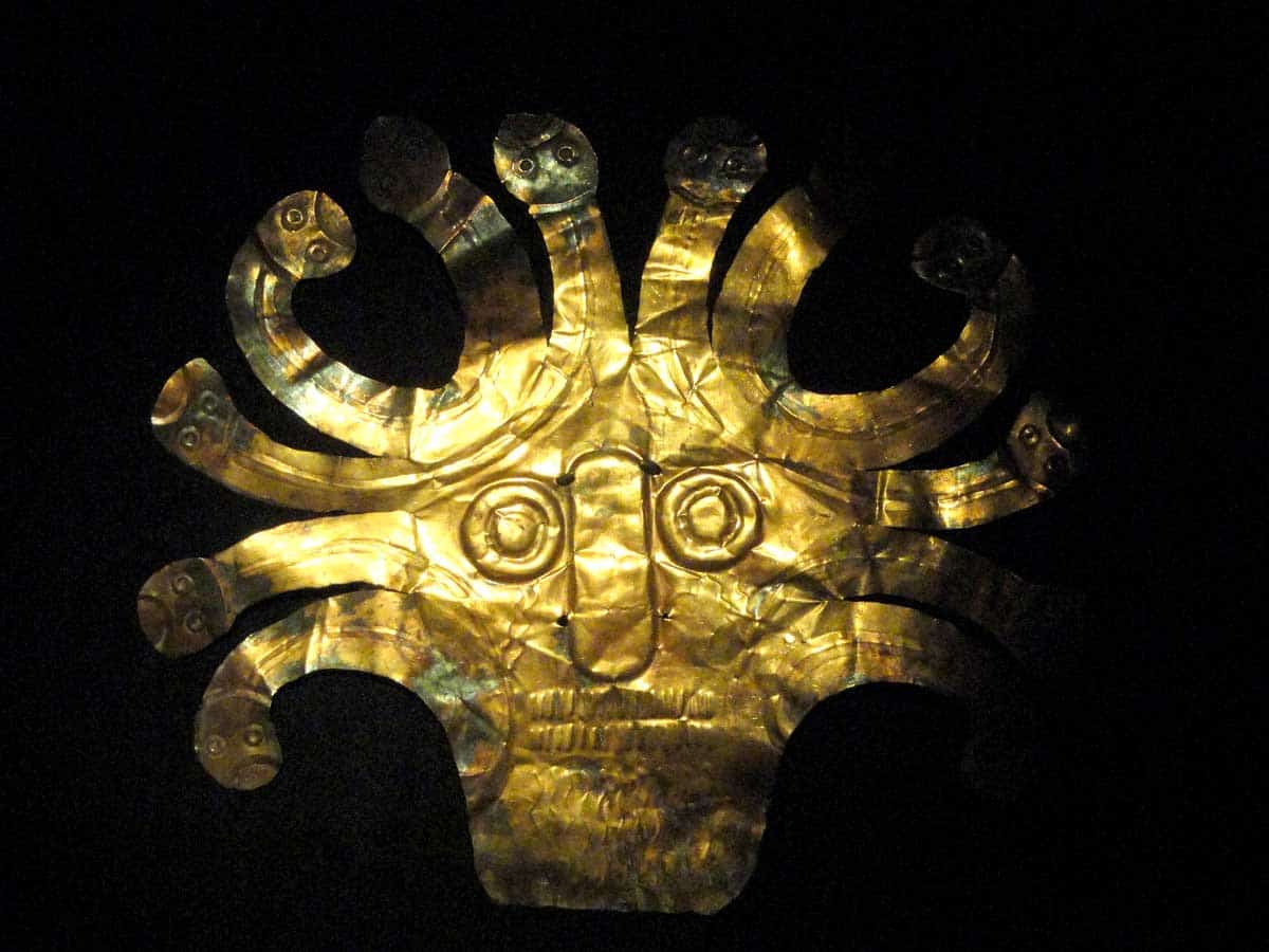 nazca gold mask