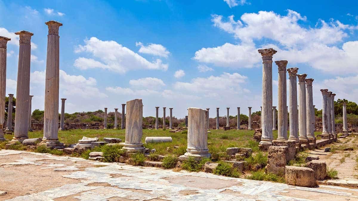 Salamis Ruins, an Ancient Roman city in Famagusta, North Cyprus. Source: limakhotels