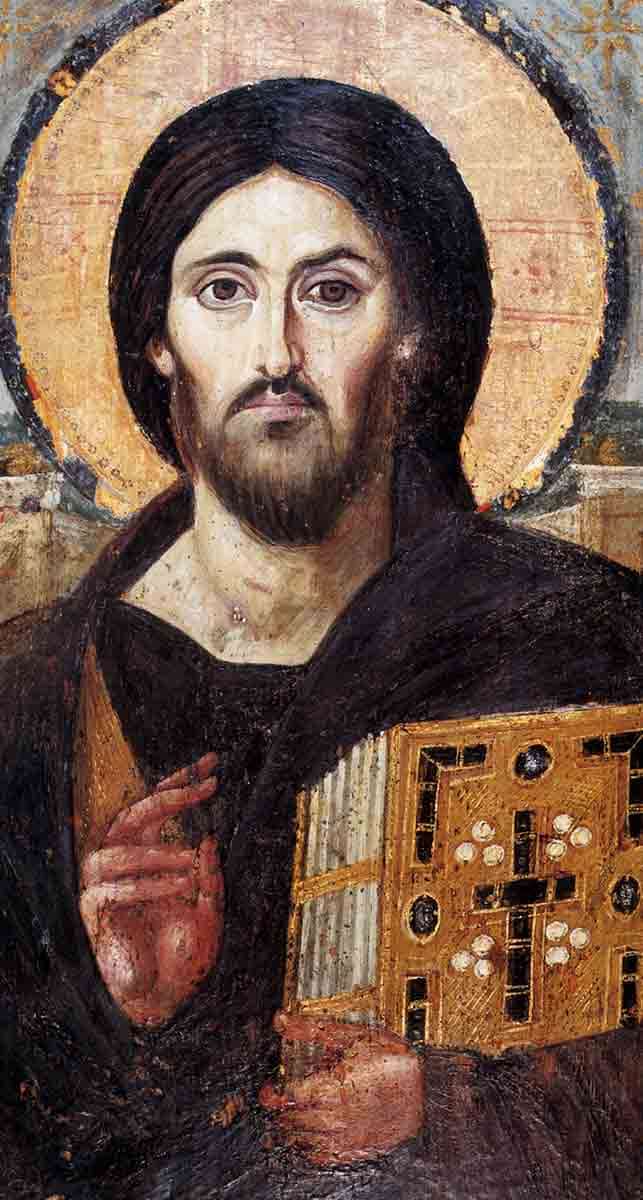 christ pantocrator encaustic