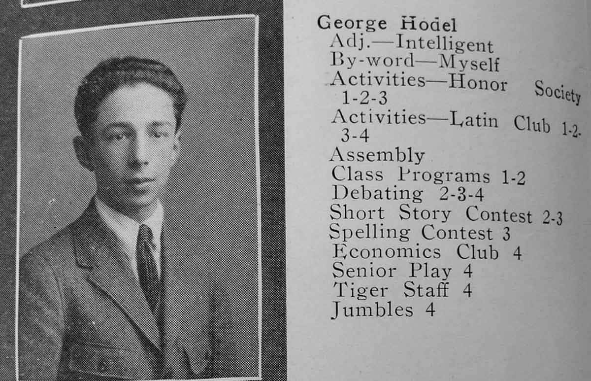 george hodel yearbook