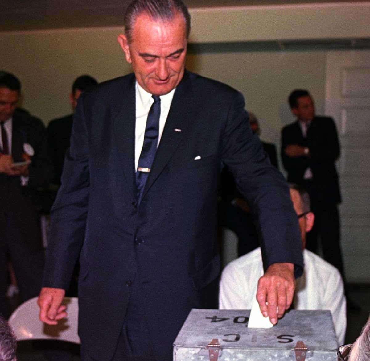 lyndon b johnson voting