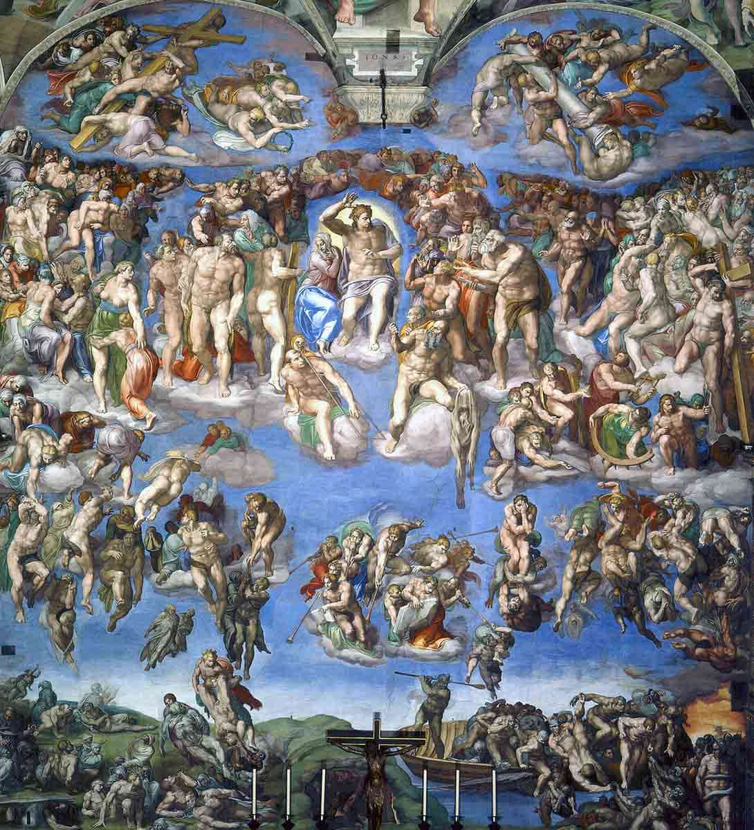 michelangelo judgement fresco