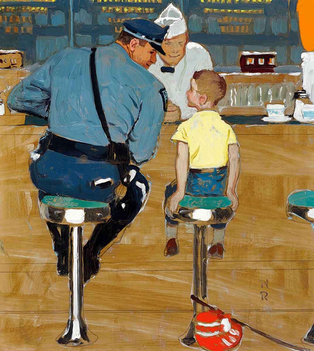 norman rockwell study runaway