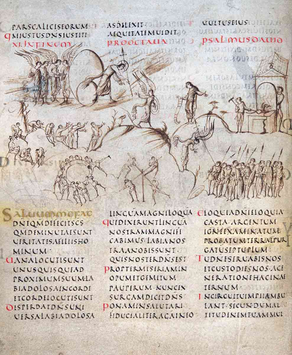 utrecht psalter pslams