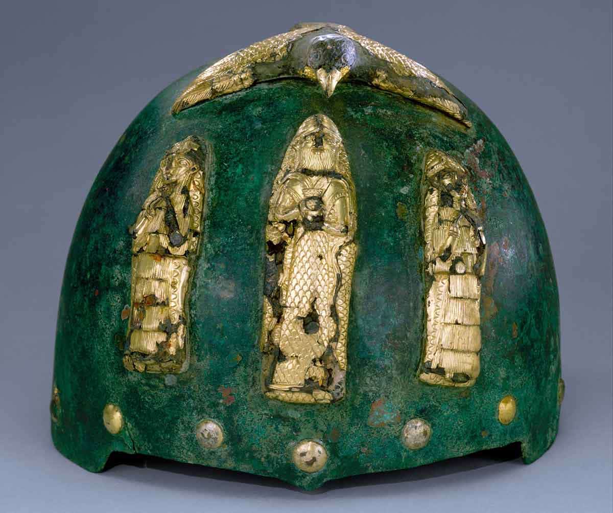 bronze elamite helmet