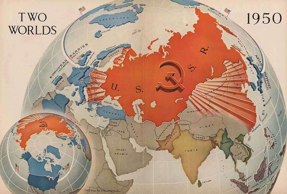 cold war map