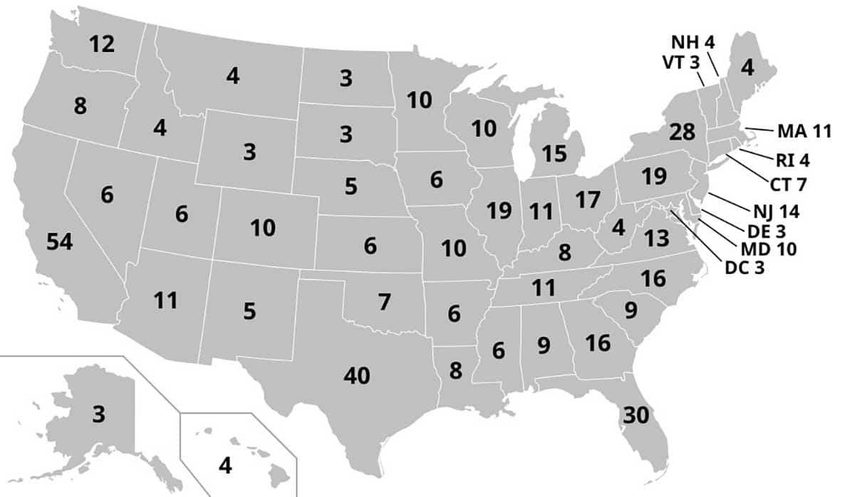 electoral college map