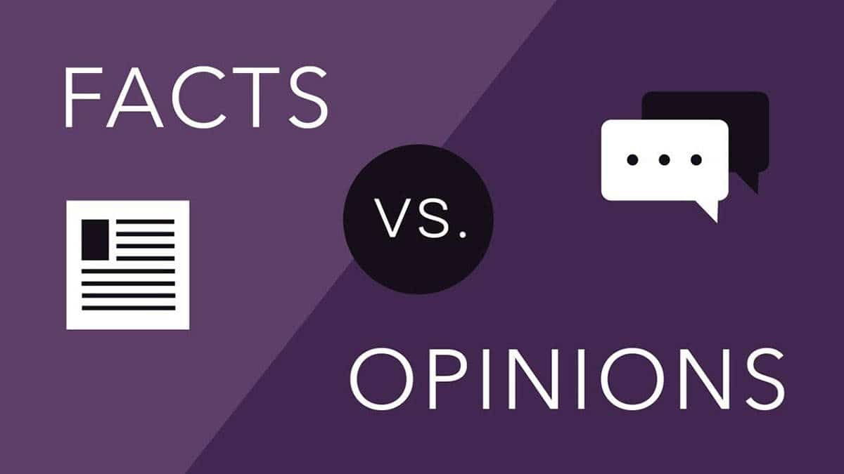 facts versus opinions journalism