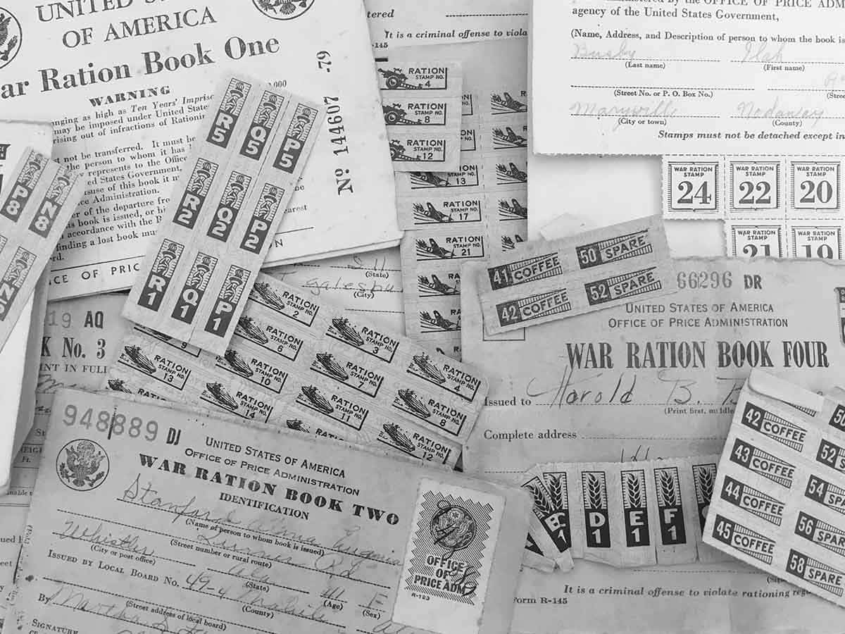 ration books coupons ww2