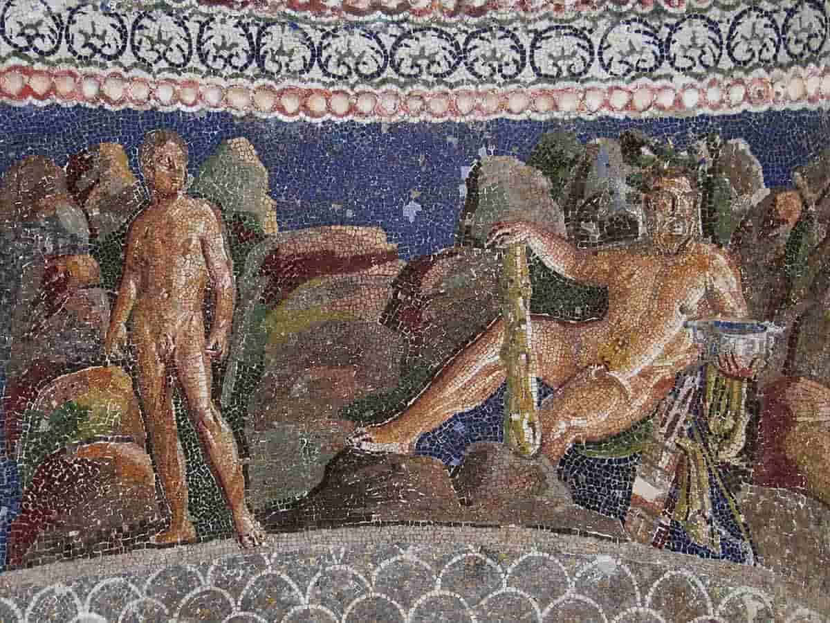 anzio hercules iolaus mosaic