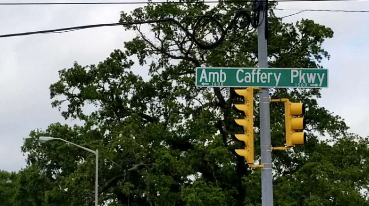 caffery street sign