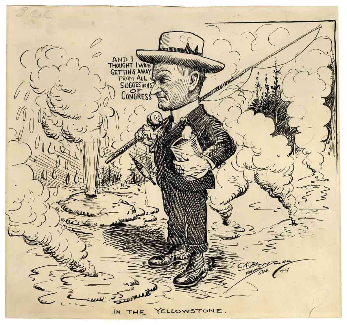 calvin coolidge comic yellowstone