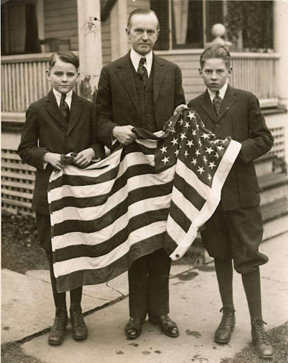 calvin coolidge sons