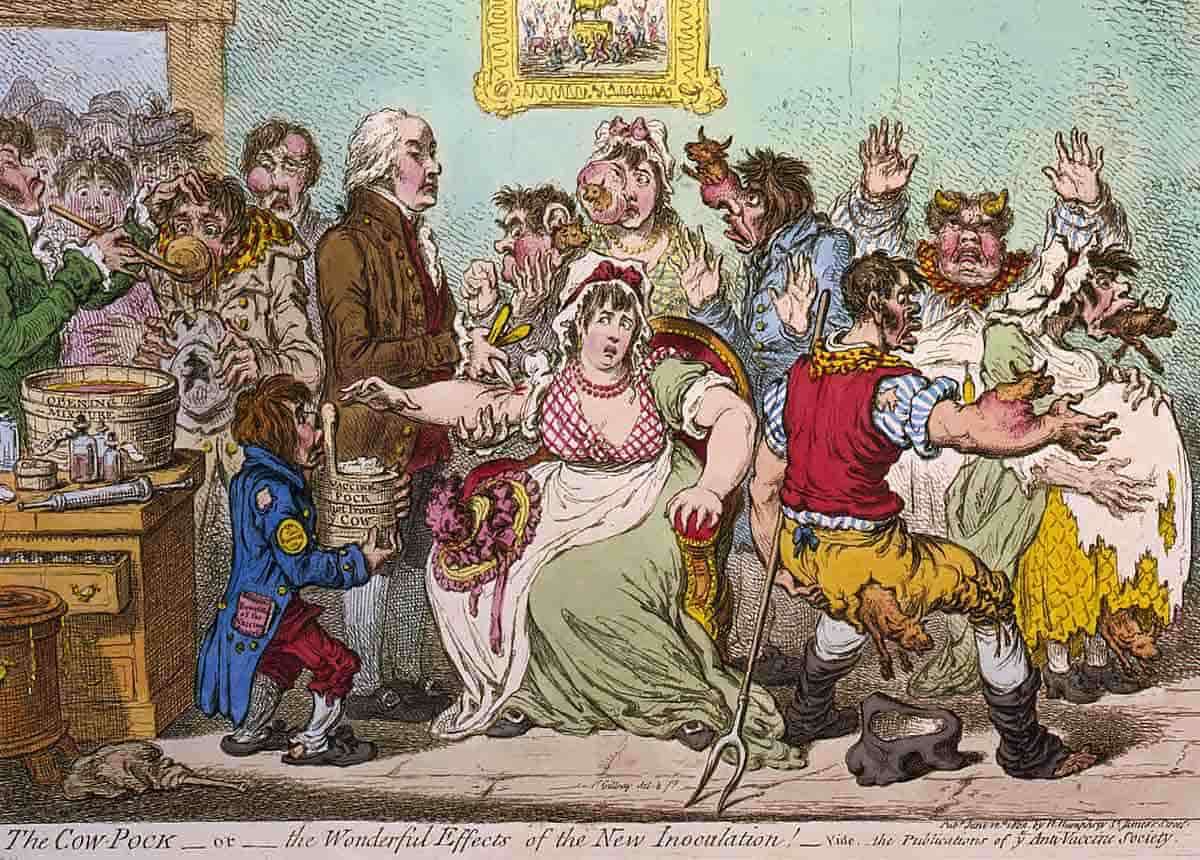 cartoon edward jenner vaccinations