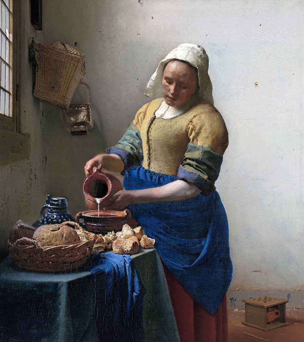 johannes vermeer milkmaid painting