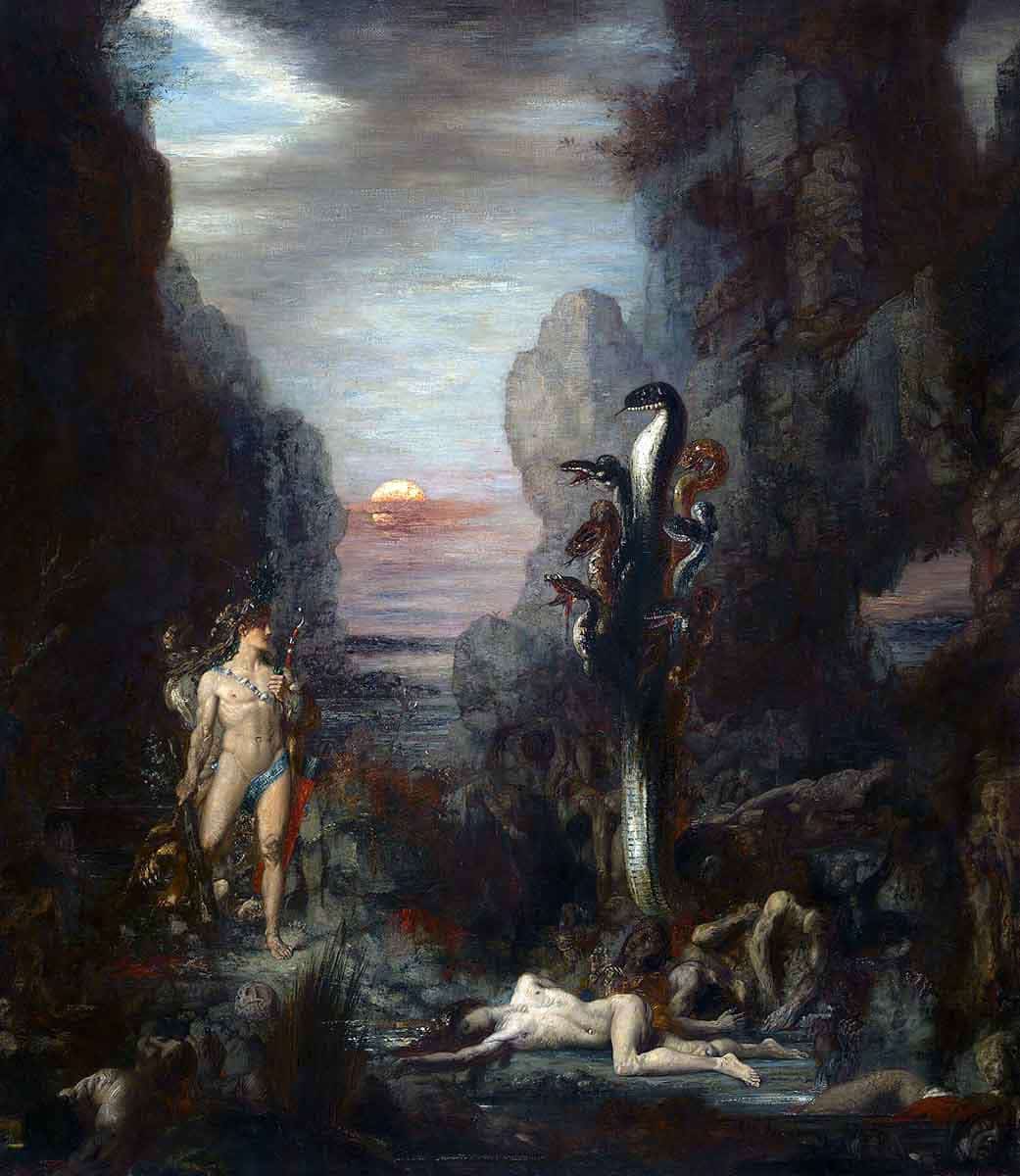 moreau hercules lernaean hydra painting