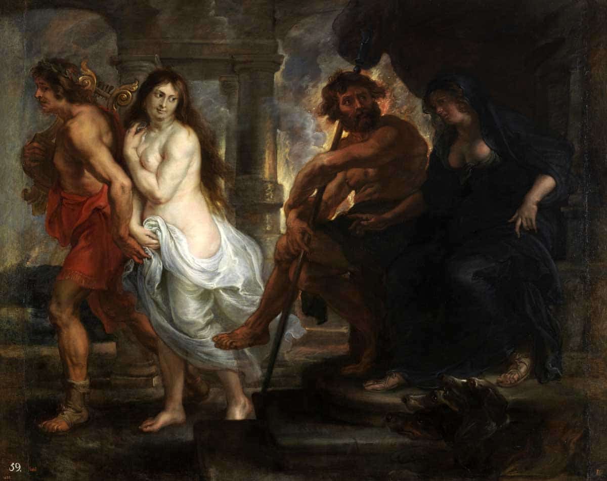 orpheus eurydice painting rubens