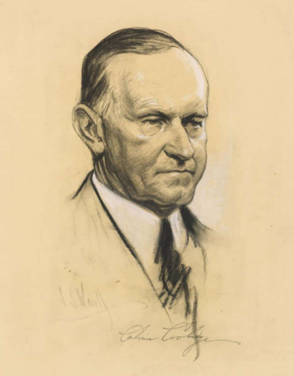 portrait calvin coolidge