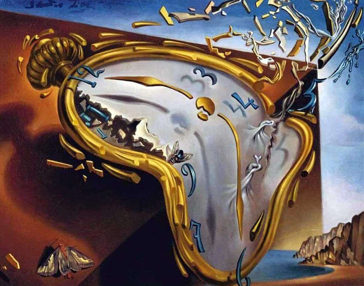 salvador dali melting watch painting