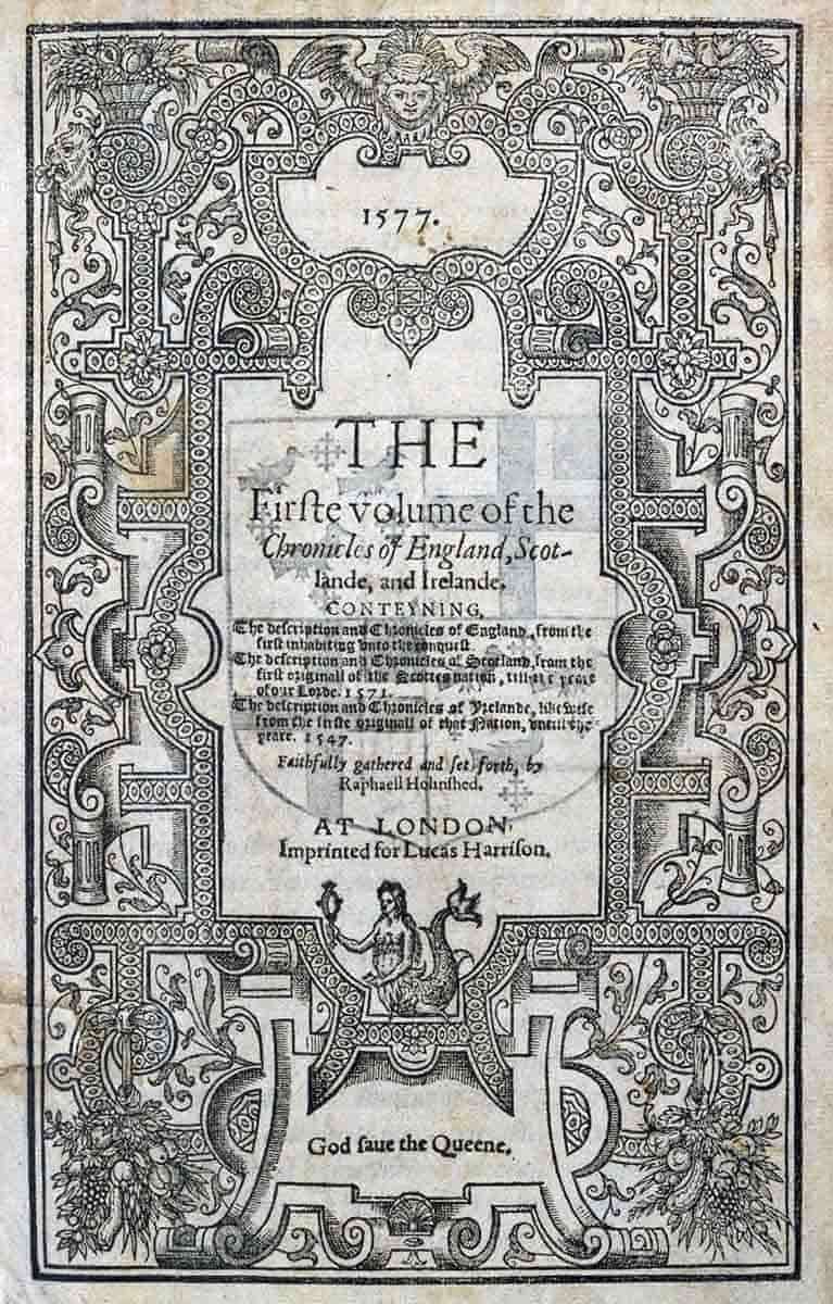 Holinshed Chronicles 1577