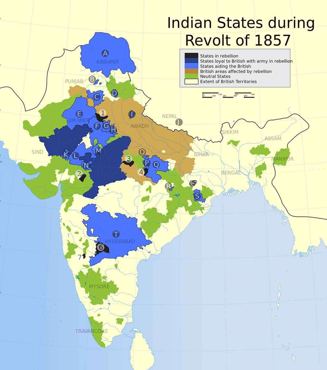 british india 1857