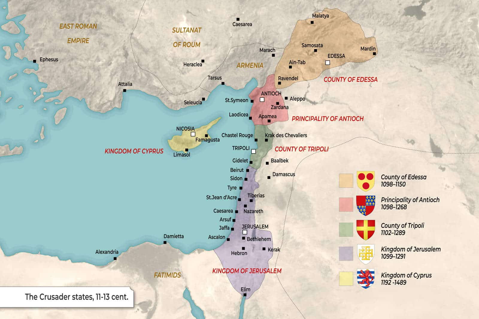 Map: Crusader States