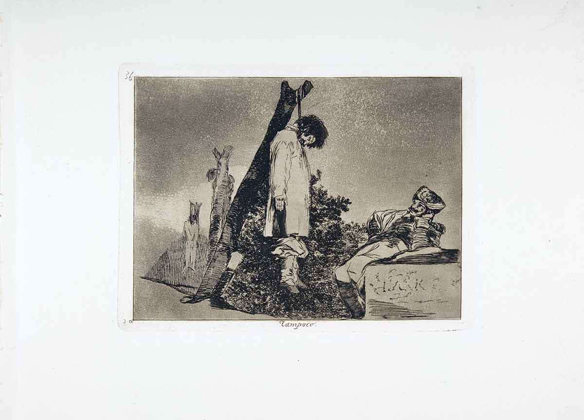 famous artist goya disasters print