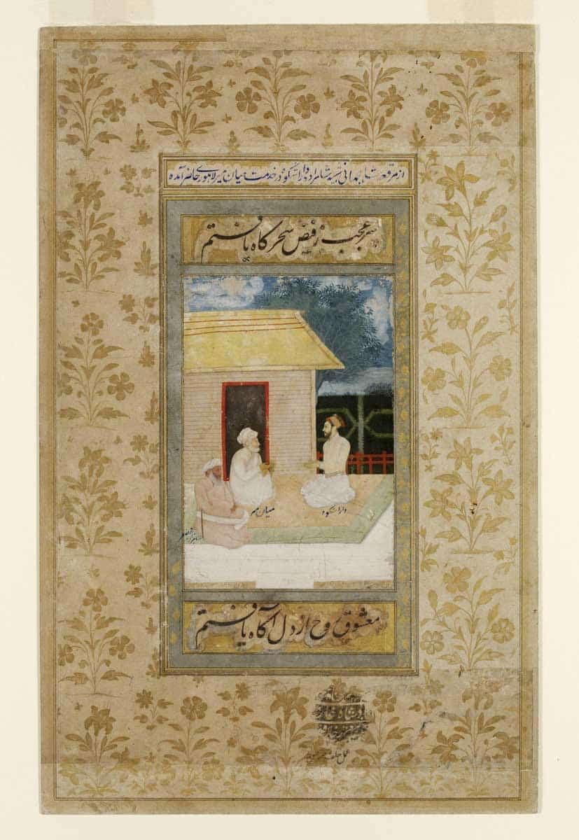 mughal prince with teachers sufism