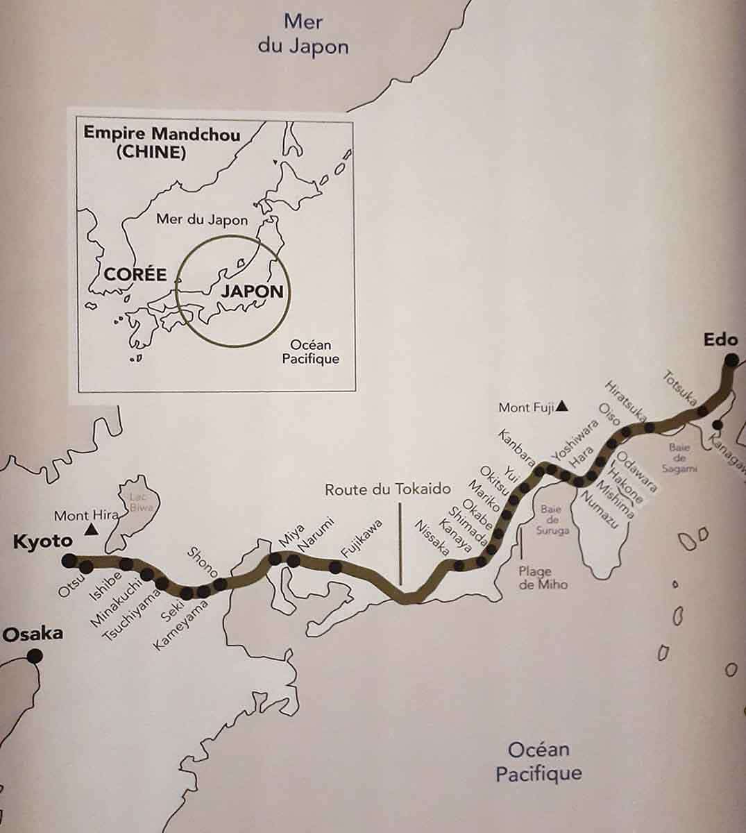 tokaido road map japan