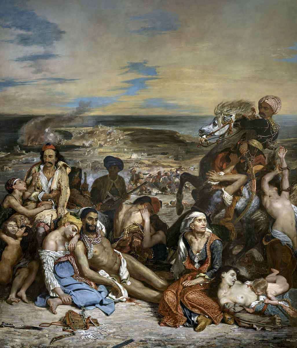 Scenes Chios 1824 Delacroix louvre