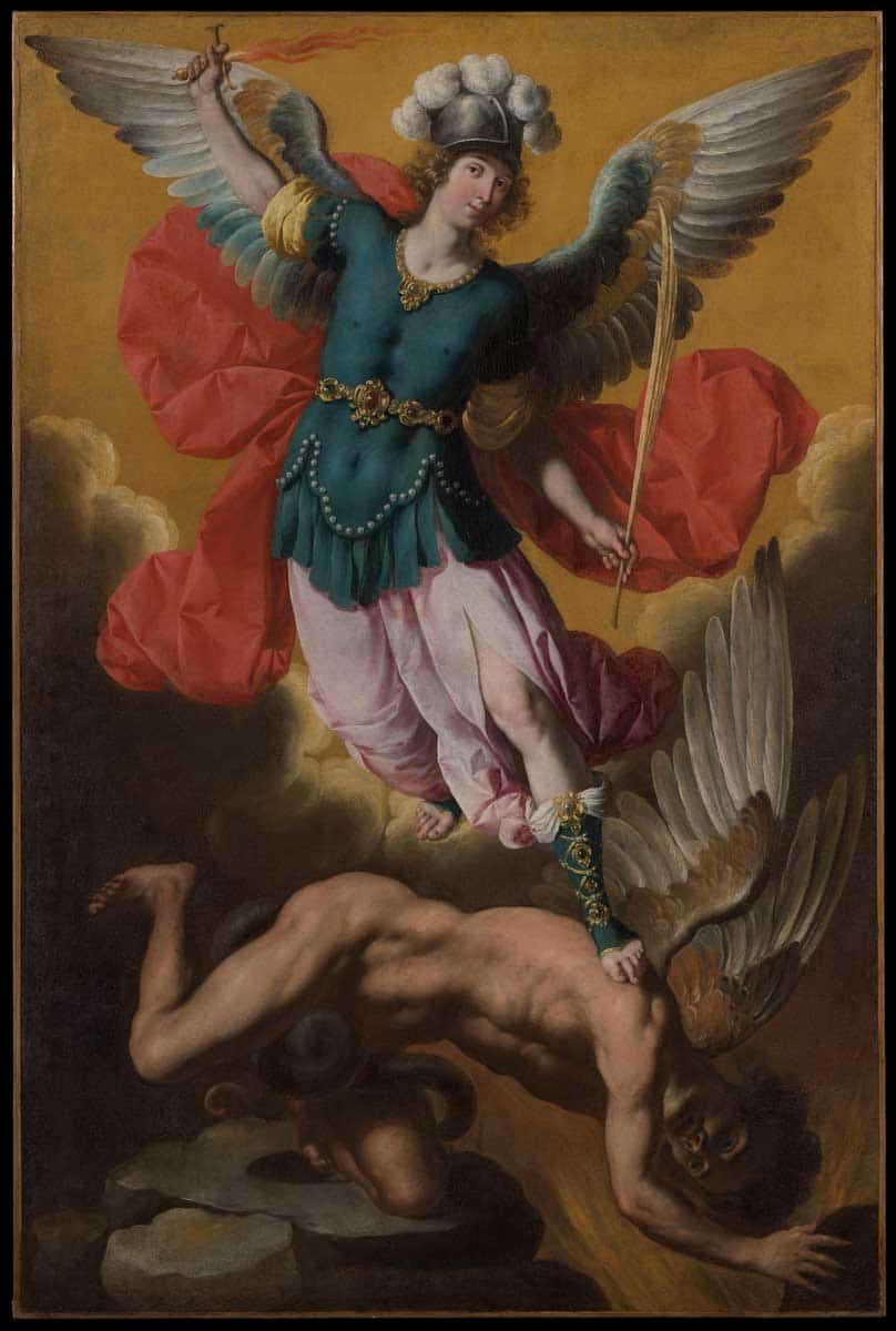 archangel michael killing satan