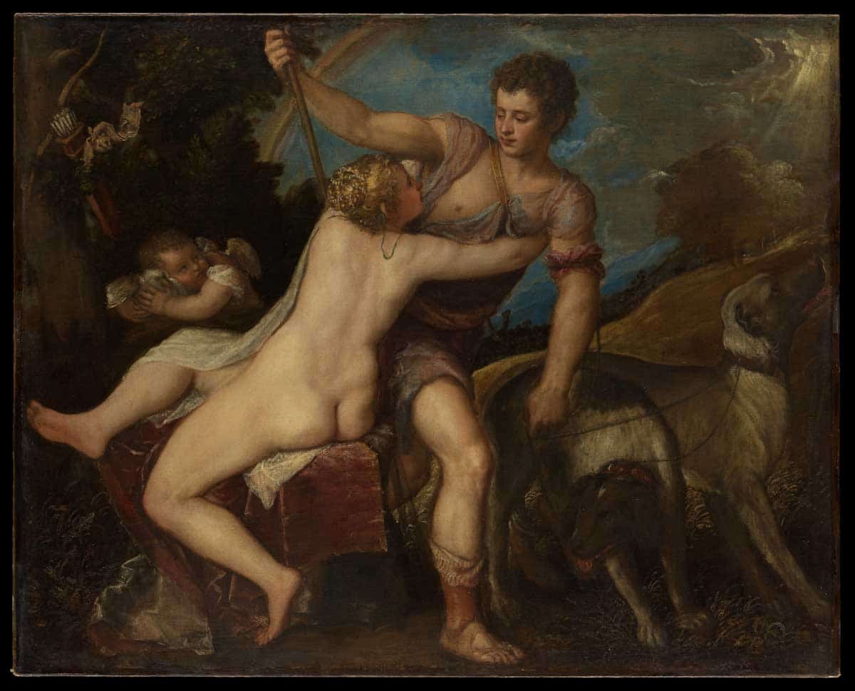 venus adonis titian