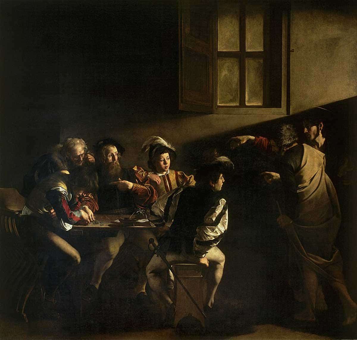 calling of matthew caravaggio