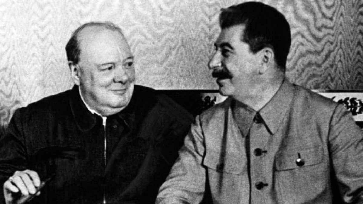 churchill stalin second front europe