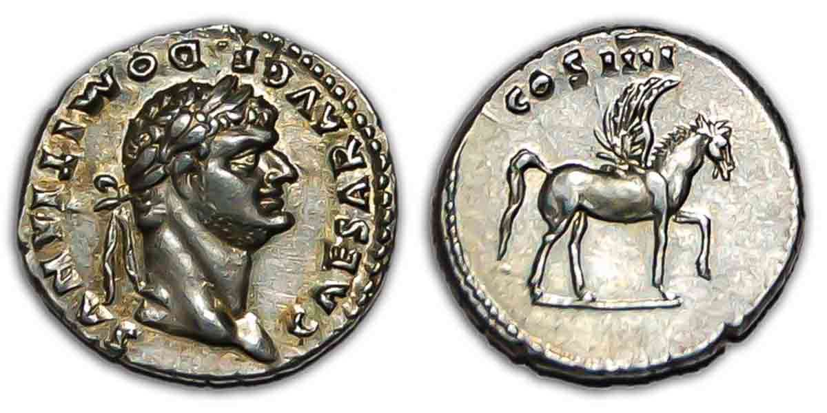 domitian coin consul