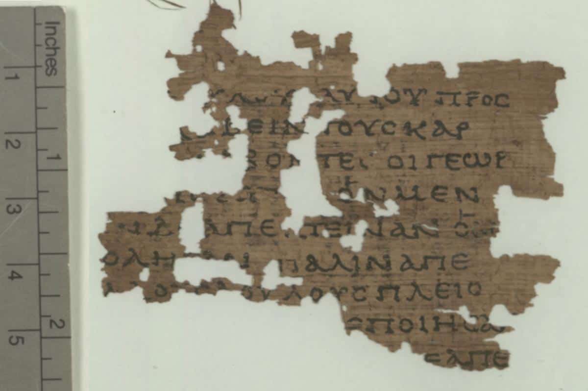 gospel of matthew fragment