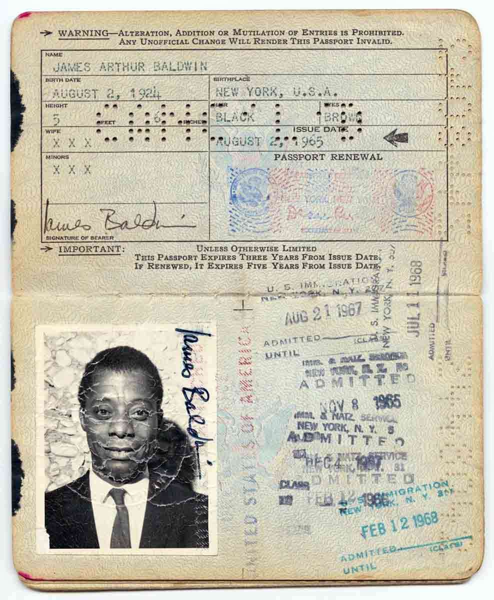 james baldwin passport