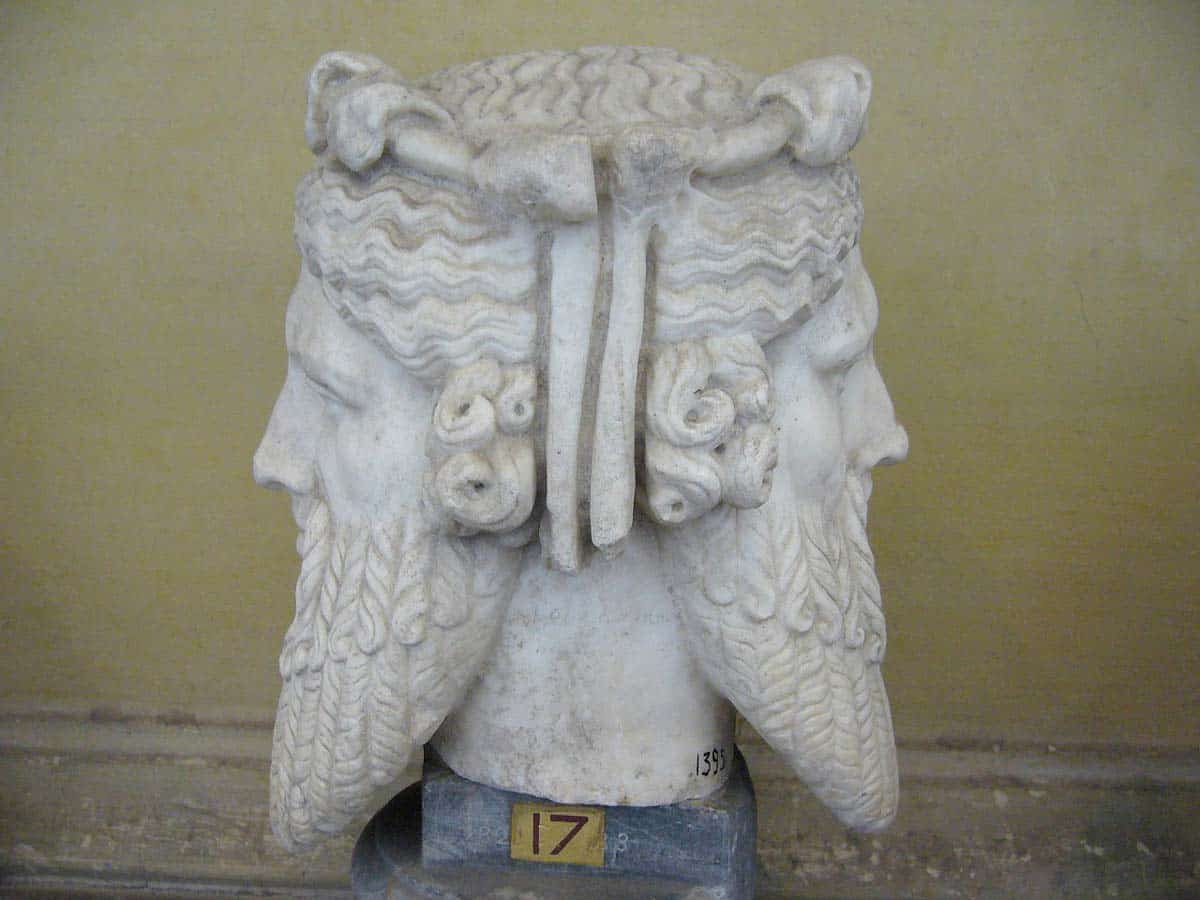 janus marble heads