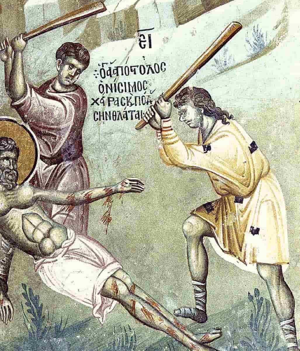 st onesimus being beaten