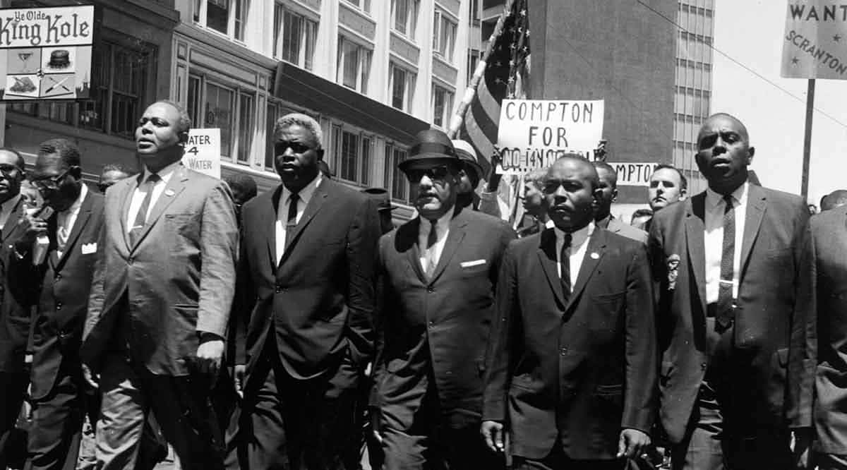 jackie robinson civil rights march